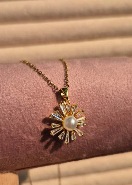 Sun Pearl Anti-Tarnish Neck Chain