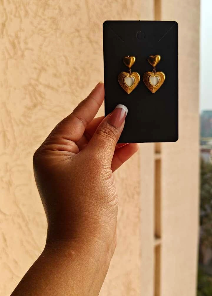 Golden Paan style Anti-Tarnish Earrings