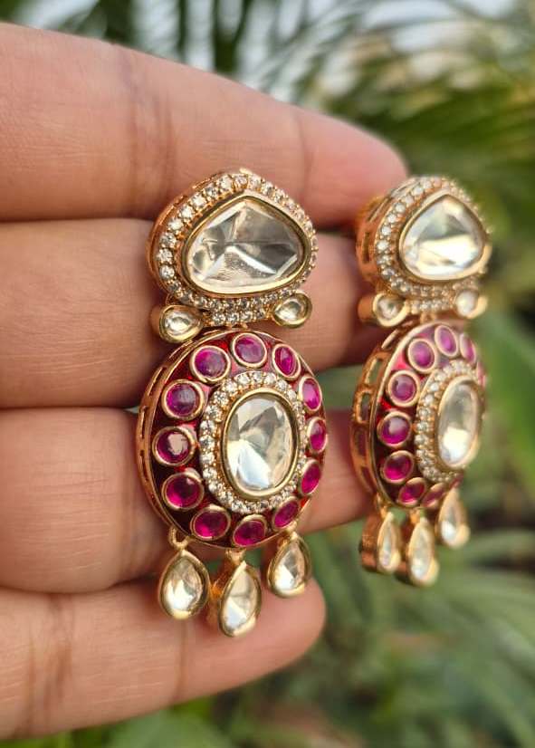 Riva Polki Drop Earring