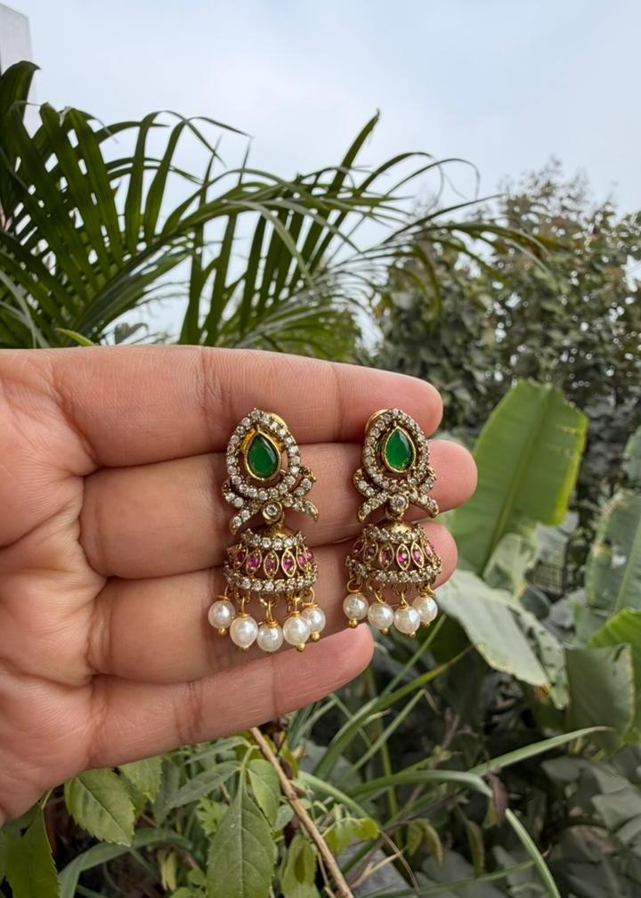 Mandara Temple AD Mini Jhumka