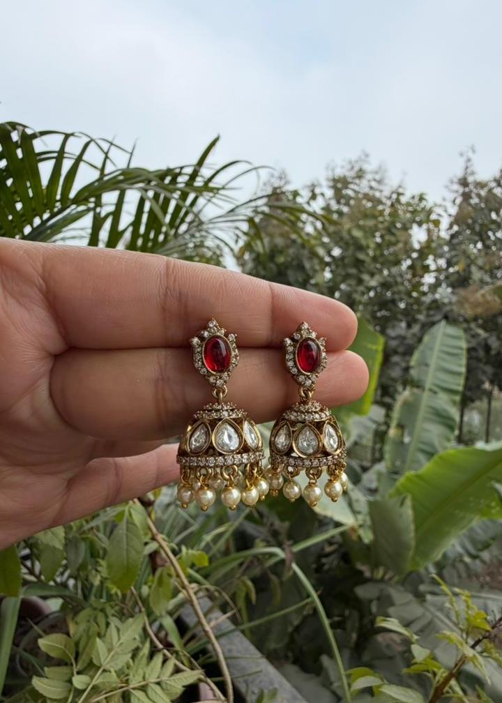 Pushpa Temple AD Mini Jhumka