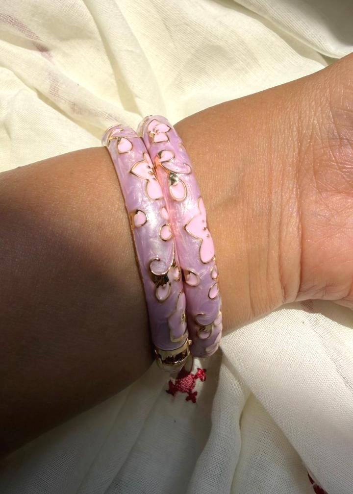 Sangria Pink Bangle-Single Piece