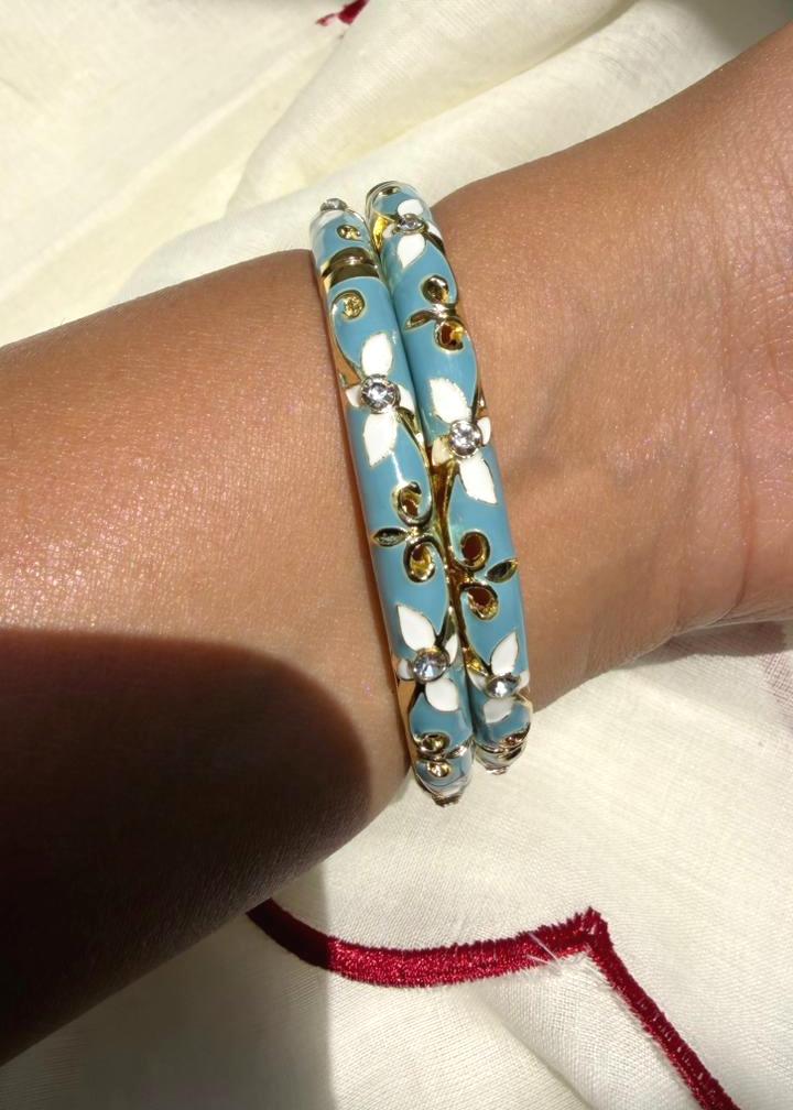 Blue Tide Bangle-Single Piece