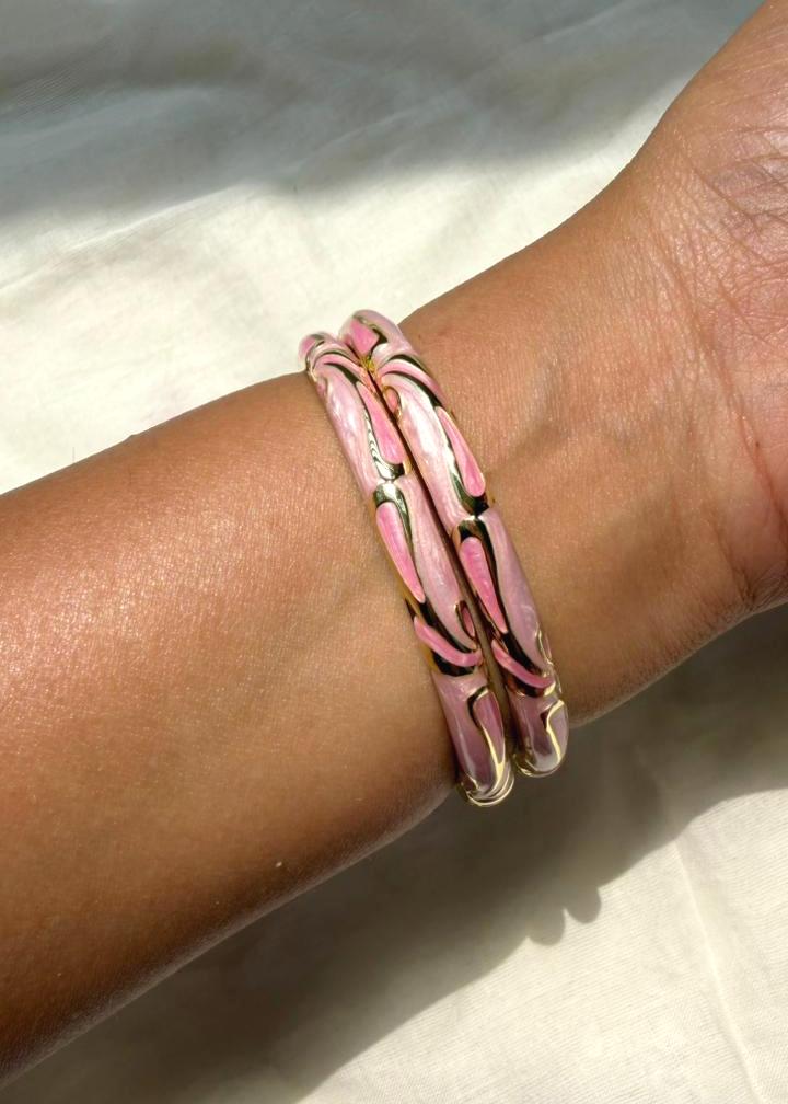 Petal Blush Bangle-Single Piece
