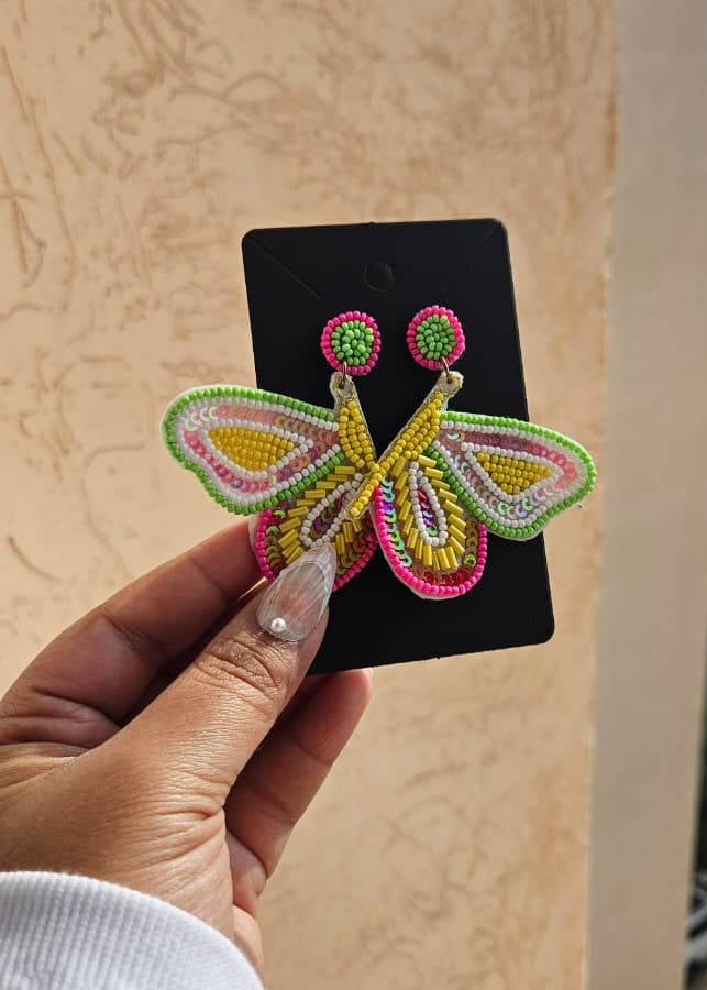 Butterfly Handmade Beaded Earring (Variants)