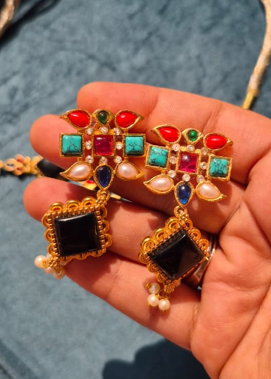 Navratna Raga Choker Set