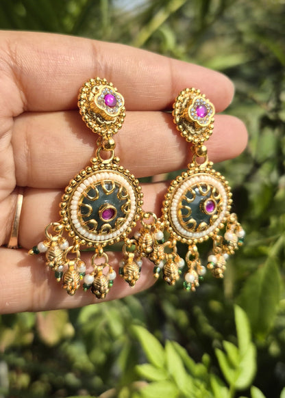 Shahi Rajkumari Multicolor Necklace Set