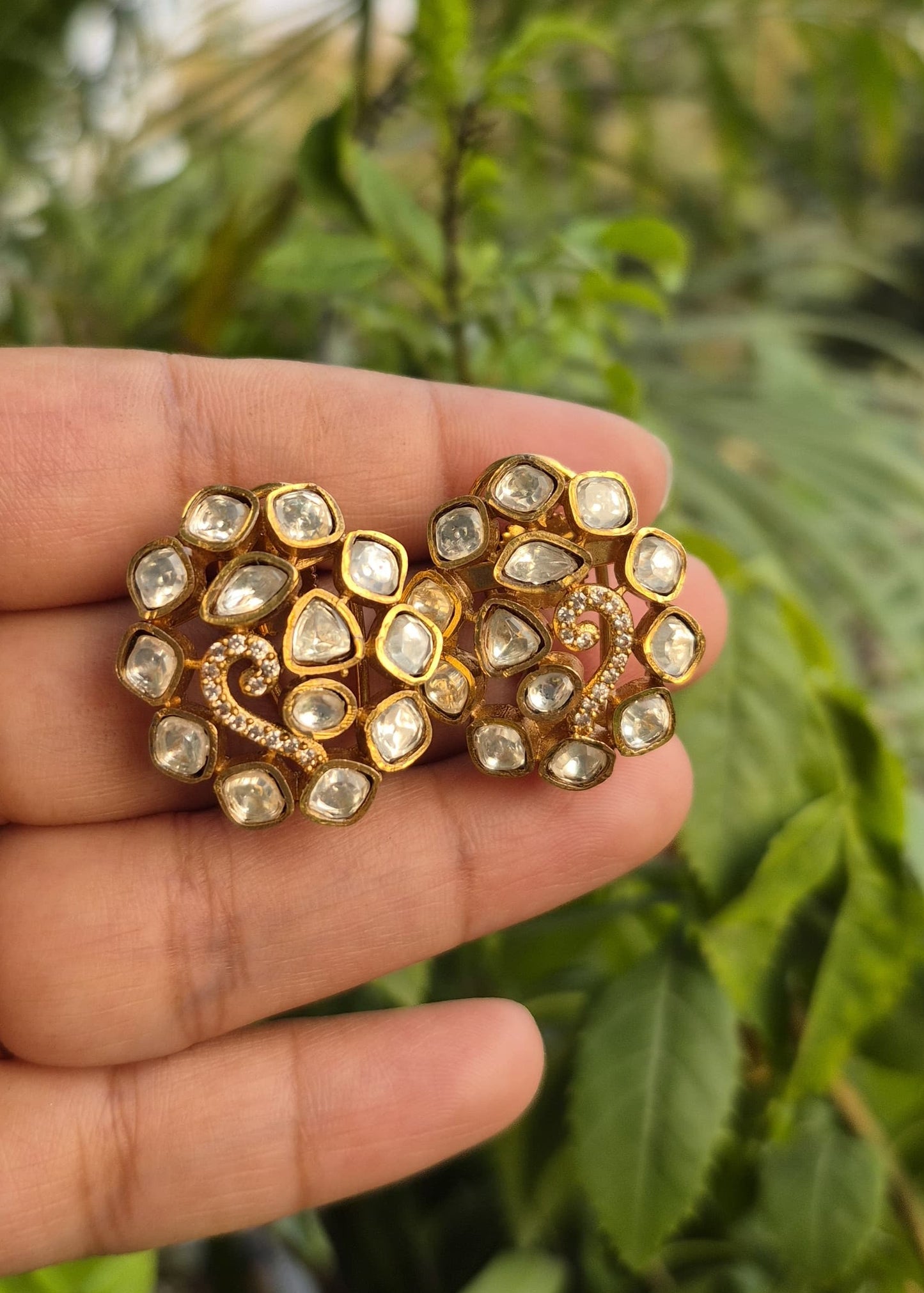 Mini flower Sparkling Pendent Set