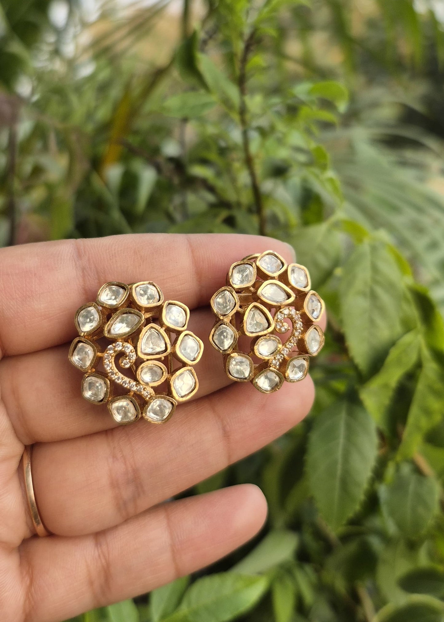 Mini flower Sparkling Pendent Set