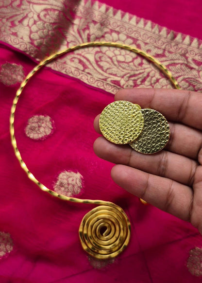 Twirl of Gold Husli/Hasuli Set