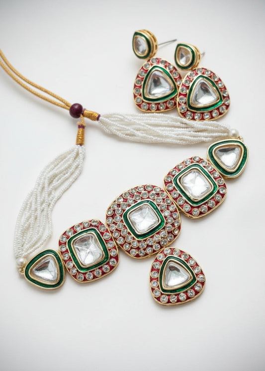 Kundan Bandhai Necklace Set