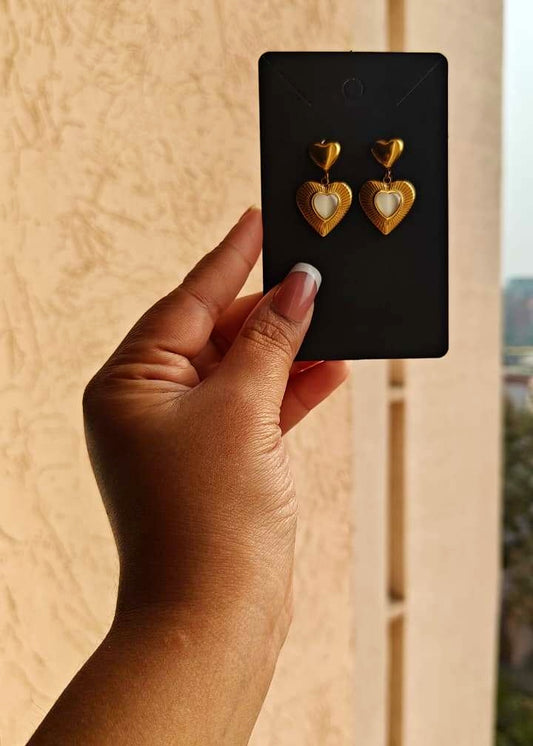 Golden Paan style Anti-Tarnish Earrings