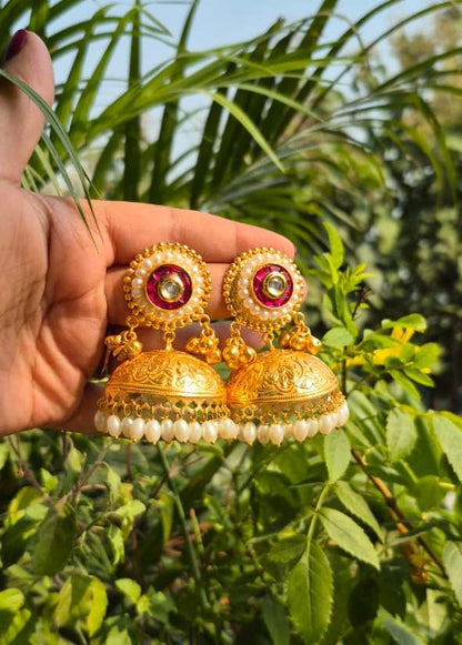 Amrapali Jhumka-Ruby