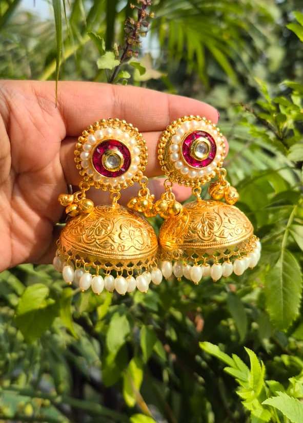 Amrapali Jhumka-Ruby