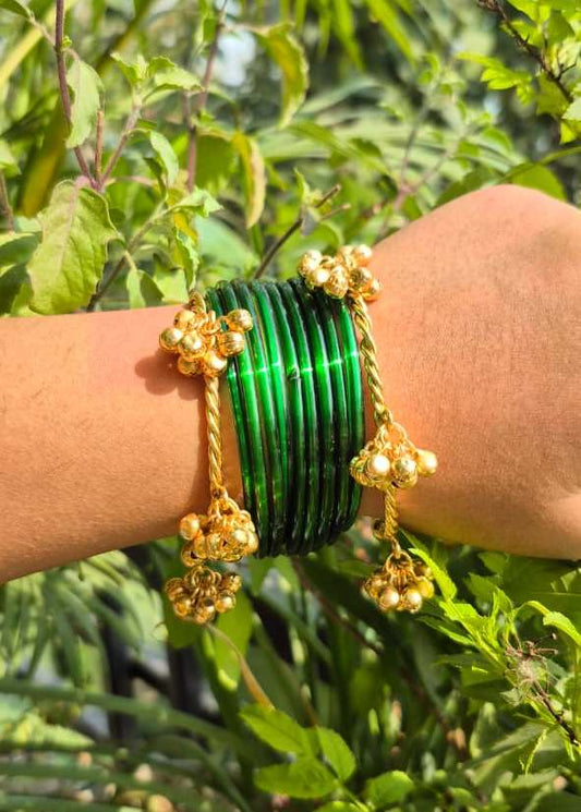 Sunehri Ghunghroo Bangles (Pair)
