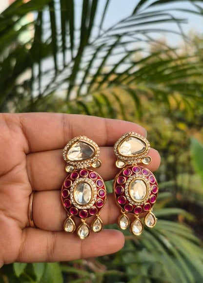 Riva Polki Drop Earring