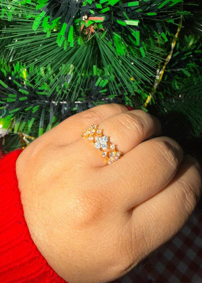 Iris Stack Solitaire Anti Tarnish Ring