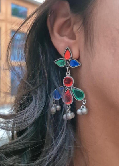 Raagini Oxidized Silver Earring