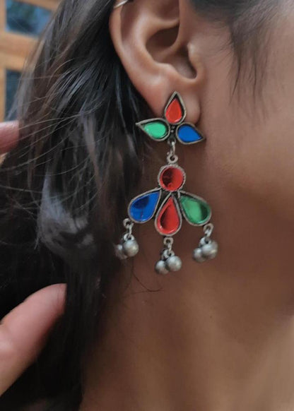 Raagini Oxidized Silver Earring