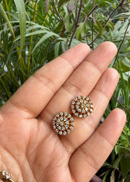 Rajashree Temple AD Necklace Set