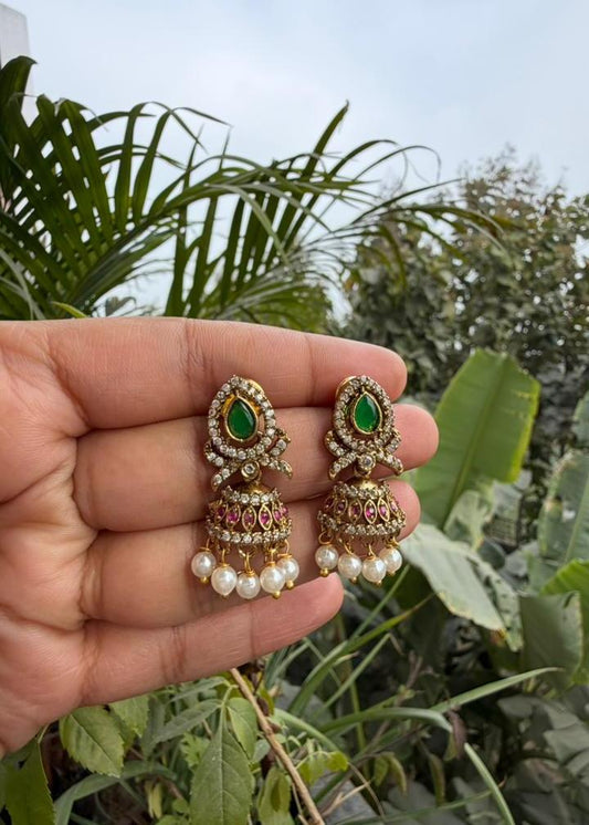 Mandara Temple AD Mini Jhumka