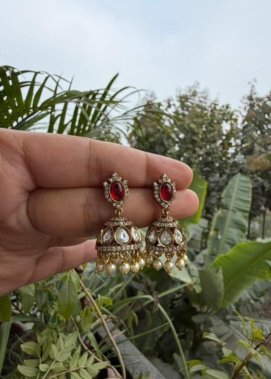Pushpa Temple AD Mini Jhumka