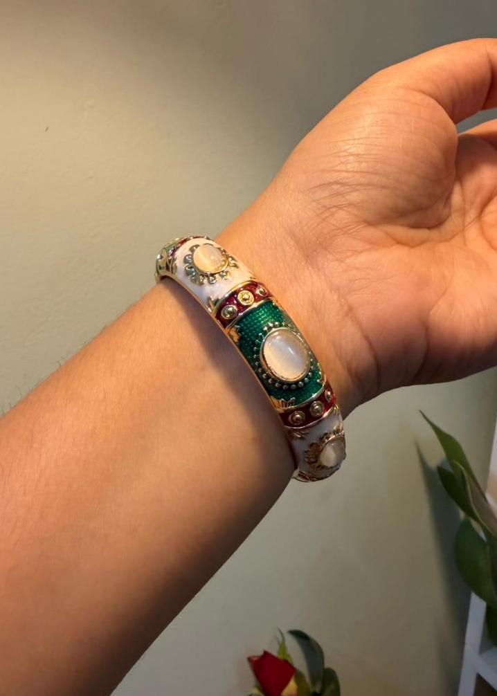 Antique Enamel Bangles- Single Piece