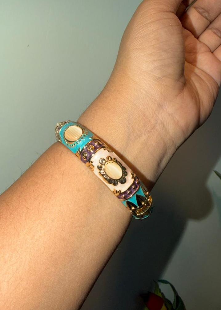 Antique Enamel Bangles- Single Piece