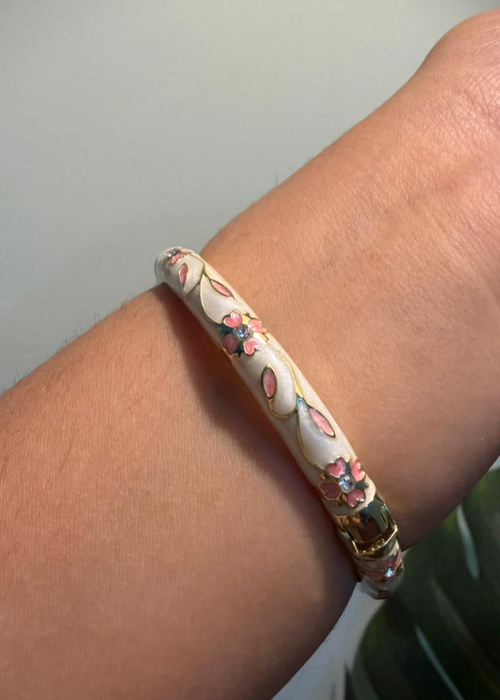 Pink Fleur Bangles - Single Piece