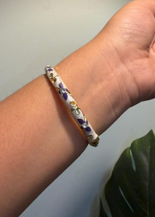 Lilac bloom Bangles - Single Piece