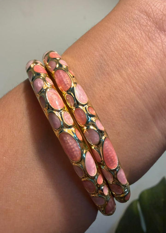 Pink Bubble Bangles - Single Piece