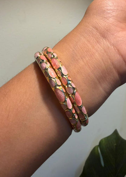 Pink Bubble Bangles - Single Piece