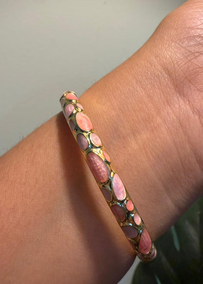 Pink Bubble Bangles - Single Piece