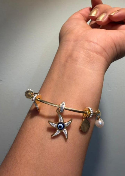 Ivy evil Eye Charms- Bracelet