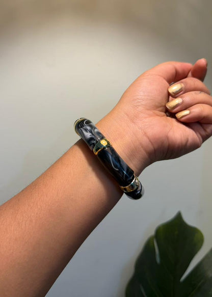 Resin Stackers - Single Piece - Grey Marble