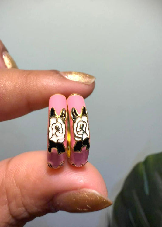 Pastel Pop Enamel Hoops