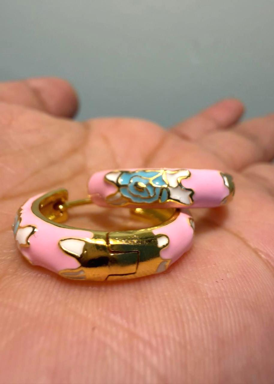 Color Crush Enamel Hoops