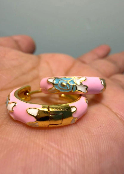 Color Crush Enamel Hoops