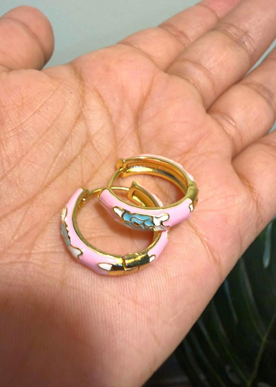 Color Crush Enamel Hoops