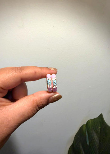 Color Crush Enamel Hoops