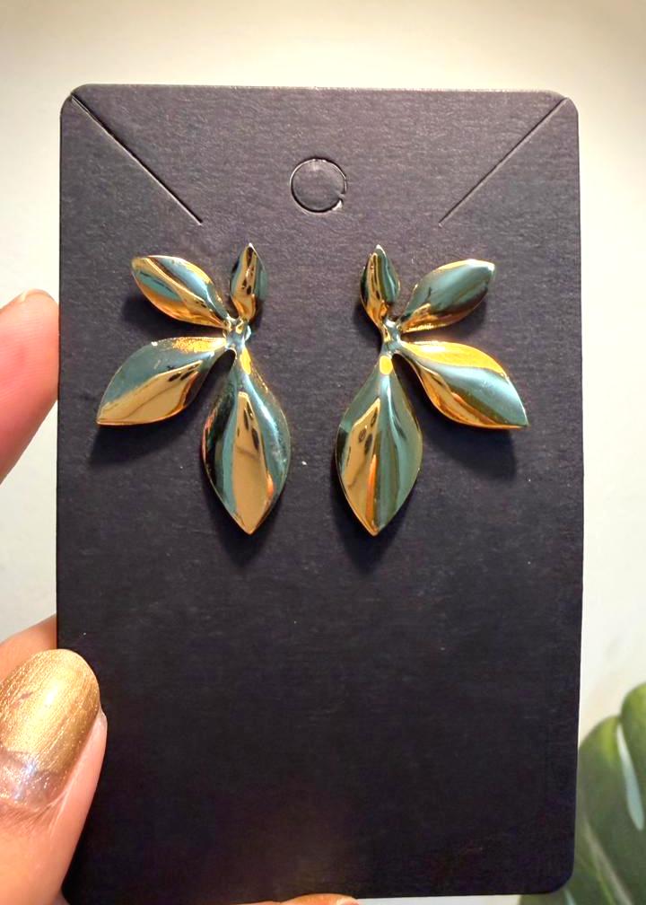 Golden Leaf Earrings