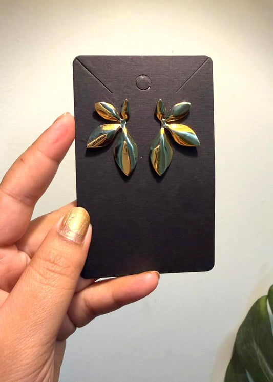 Golden Leaf Earrings