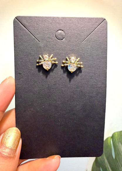 Gold Spider & Buzzy Boo - Combo Earrings (Set of 2)
