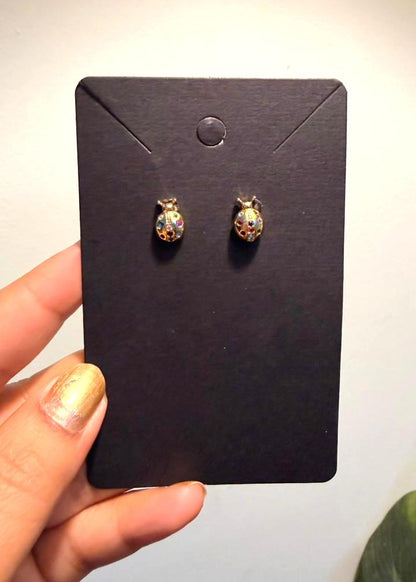 Gold Spider & Buzzy Boo - Combo Earrings (Set of 2)
