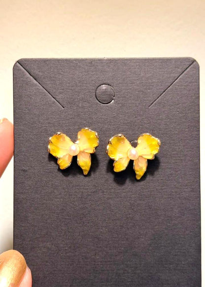 Yellow Fly Earrings