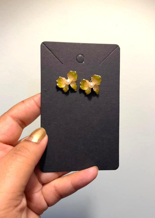 Yellow Fly Earrings