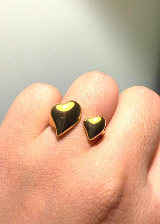 Double Heart Ring