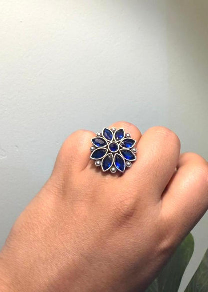 Ratna Darbar Oxidized Ring