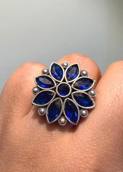 Ratna Darbar Oxidized Ring