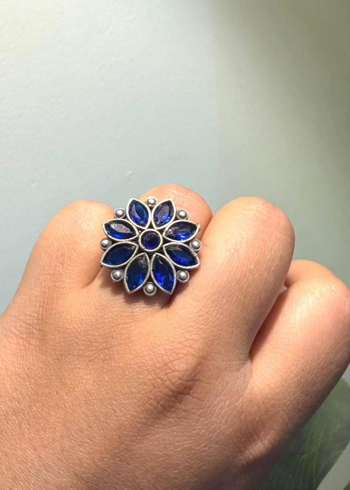 Ratna Darbar Oxidized Ring